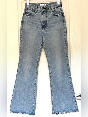 MOUSSY VINTAGE MVS Flare Jeans Light Wash Denim 26 010DSA12 Made In Japan